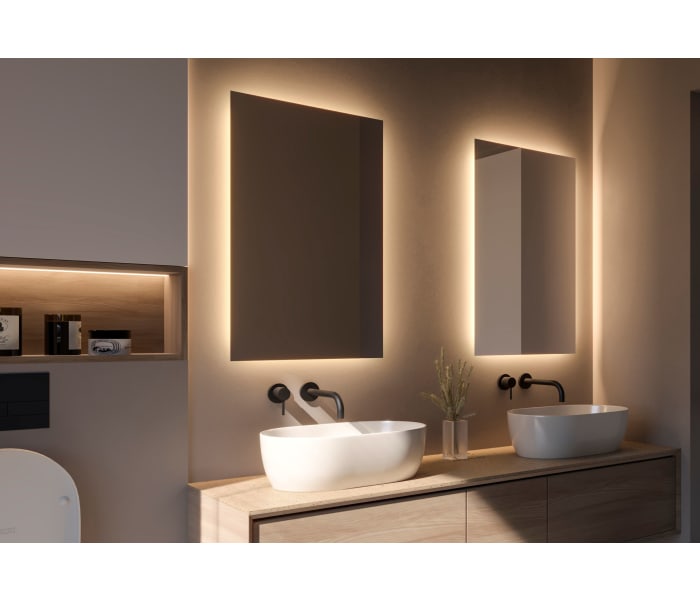 Espejo de baño con luz LED Bruntec Dune Ambiente 4