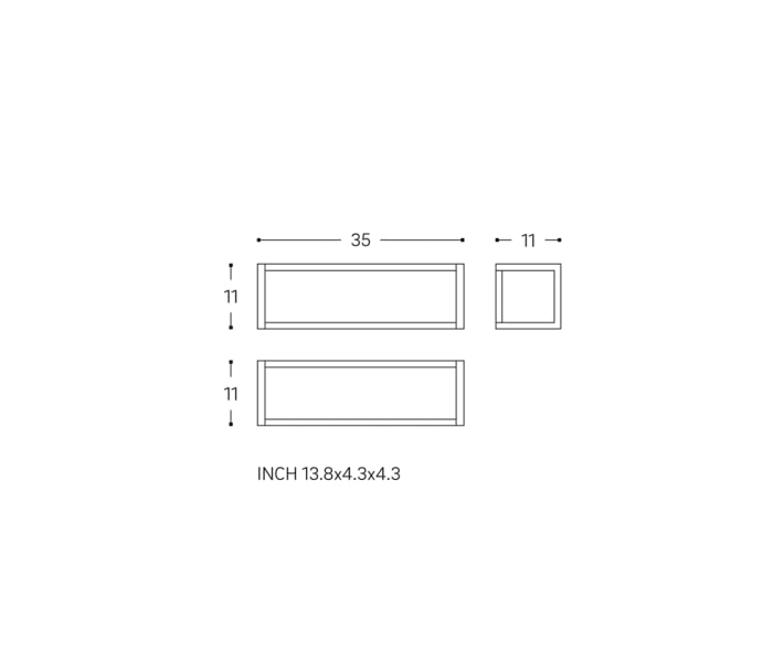 Toallero de baño Cosmic The Grid Croquis 4