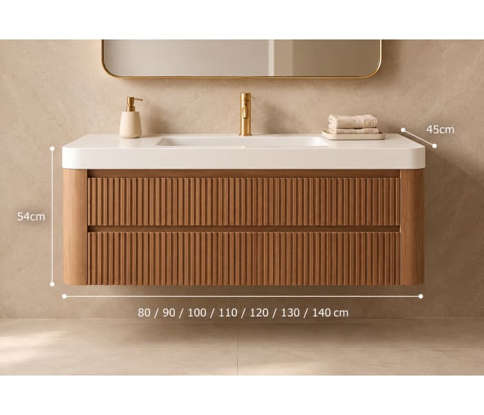 Conjunto de mueble de baño Bruntec Duna Croquis 14