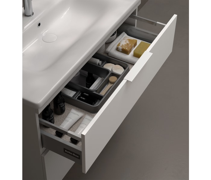 Mueble de baño con encimera de Microtec de Avila Dos Blanca Detalle 5