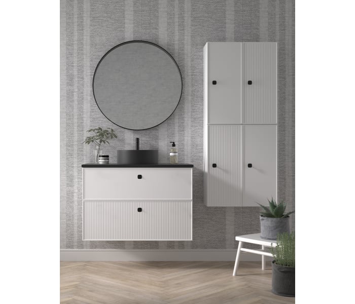 Mueble de baño con encimera de Microtec de Avila Dos Blanca Principal 1