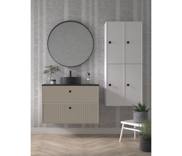 Mueble de baño con encimera de Microtec de Avila Dos Blanca Principal 2