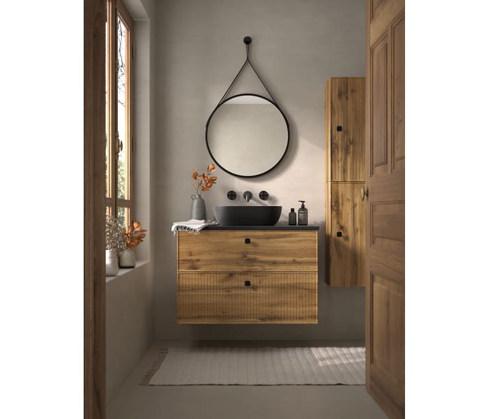 Mueble de baño con encimera de Microtec de Avila Dos Blanca Principal 0