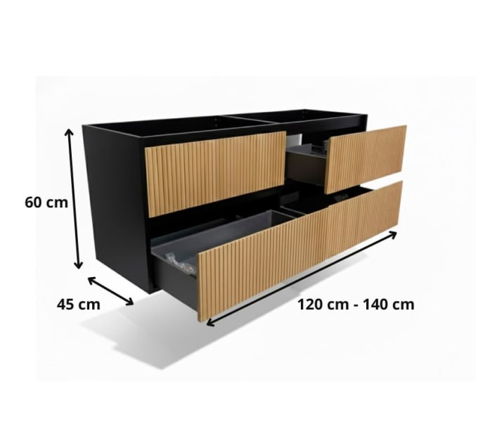 Conjunto mueble de baño Bruntec Alpes 18 Croquis 12