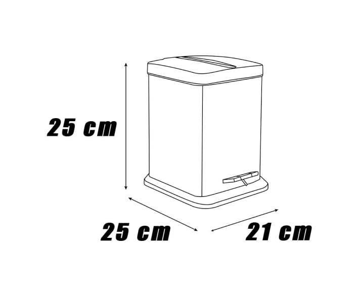 Papelera de baño Mediterránea del baño Escorpio Croquis 1