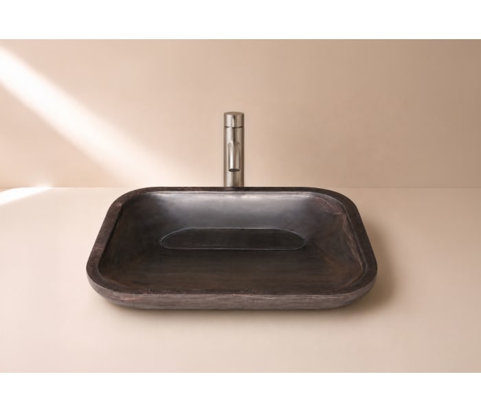 Lavabo de mármol natural Bruntec River Ambiente 4