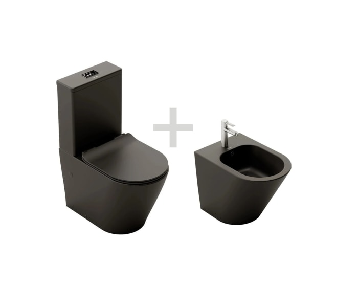 Pack inodoro compacto + bidé Fossil Natura Bolonia mate Principal 1
