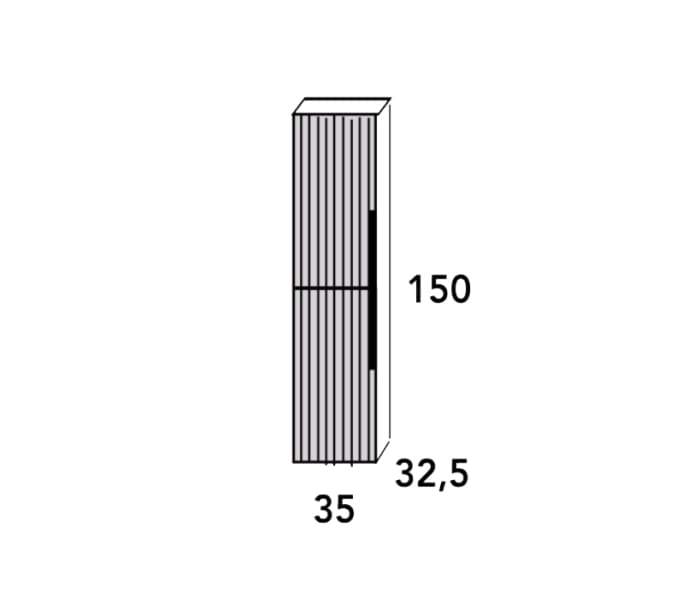 Columna de baño Bruntec Lombok Croquis 2