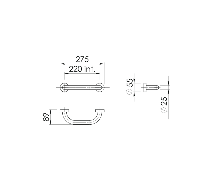 Asidero para baño Gedy Up Croquis 9