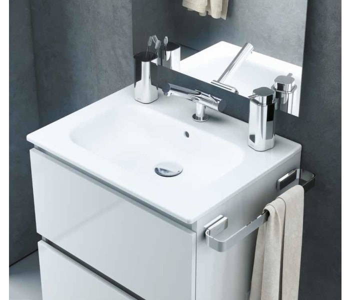 TOALLERO BARRA LAVABO 400 TWIN CROMO