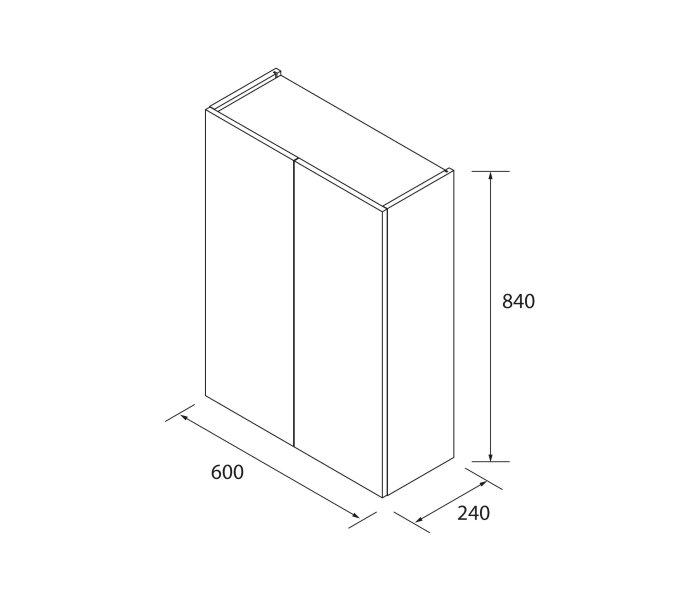 Colgar de baño Salgar Infinity Croquis 2