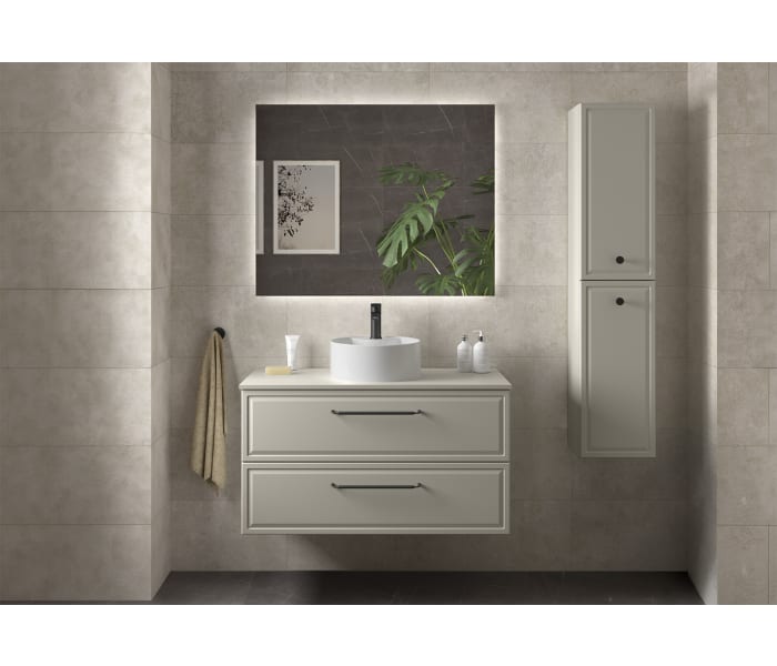 Conjunto mueble de baño Salgar Runa con lavabo sobre encimera Principal 4