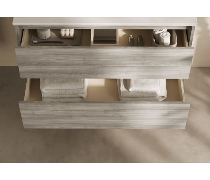 Mueble de baño moderno con encimera de madera Bruntec Oxford Detalle 8