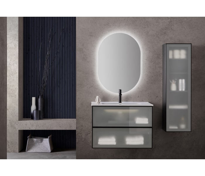 Columna de baño frente cristal mate Sanchís Koba Ambiente 1