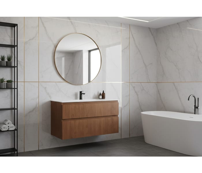 Conjunto de mueble de baño madera maciza Bruntec Alpes 2 Principal 0