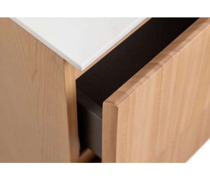 Conjunto de mueble de baño madera maciza Bruntec Alpes 2 Detalle 6