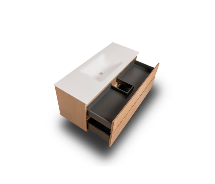 Conjunto de mueble de baño madera maciza Bruntec Alpes 2 Detalle 4