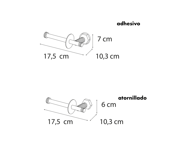 Portarrollo de baño Mediterránea de Baño Intro Croquis 1