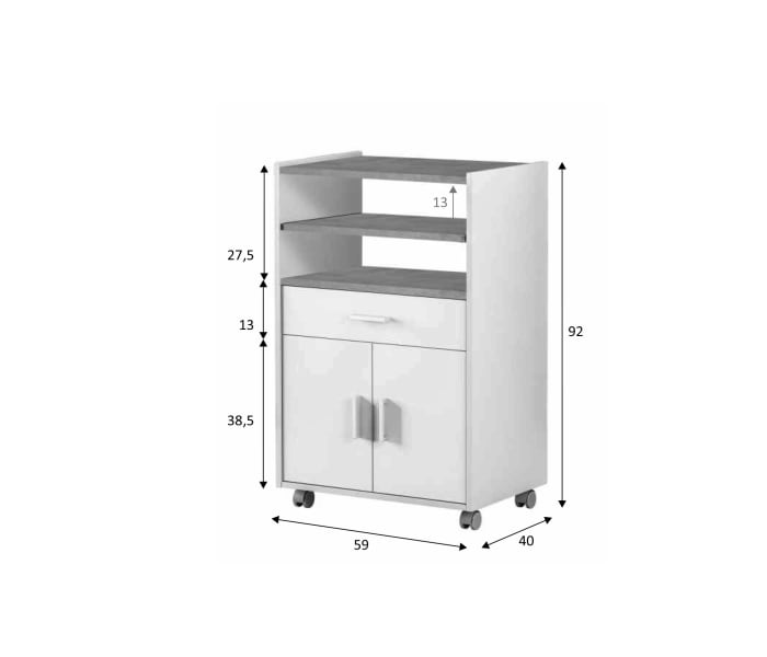 Mueble microondas Bruntec Tidy Croquis 5