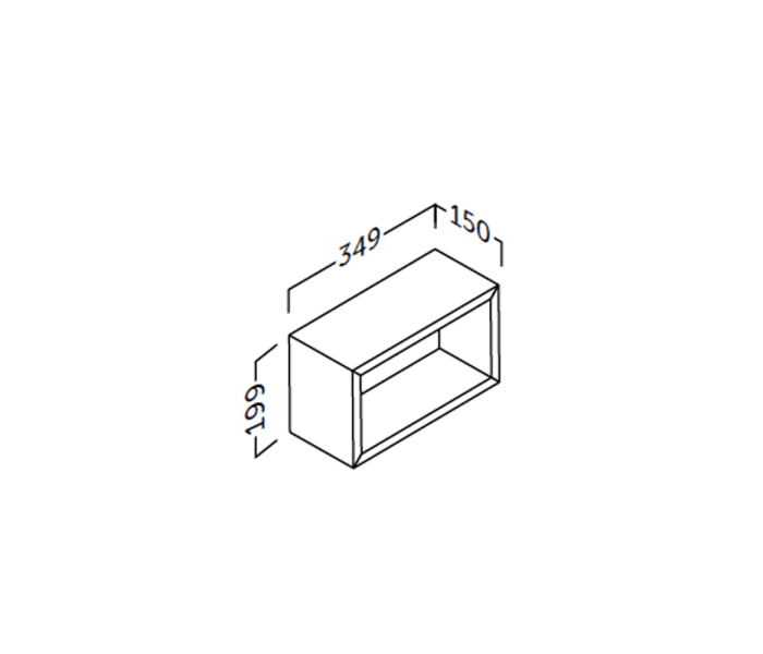 Estante de baño Coycama Landes Croquis 5