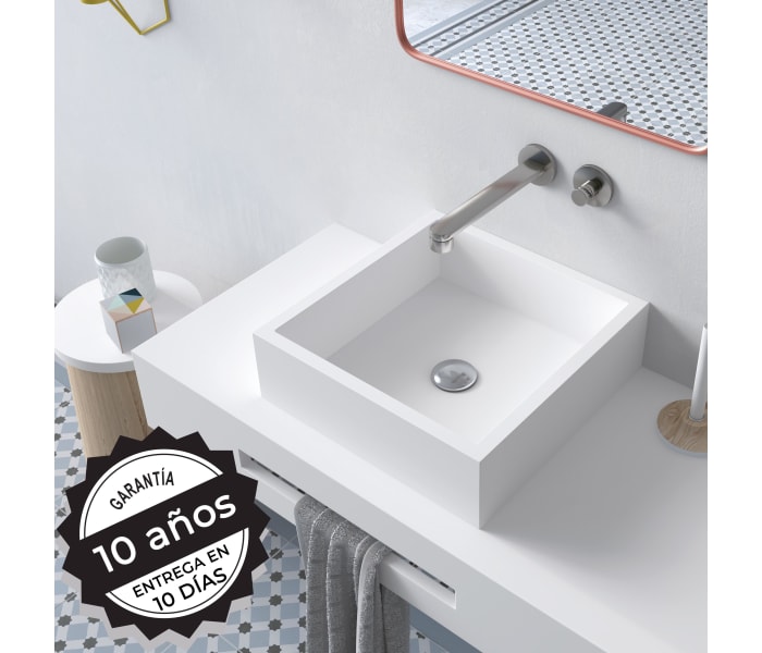 Lavabo sobre encimera Bruntec Quadro opción 3