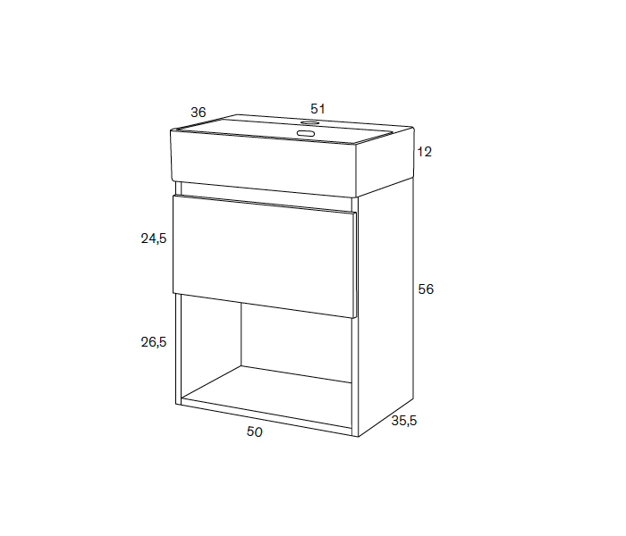 Mueble de baño Sanchis Mini Croquis 5
