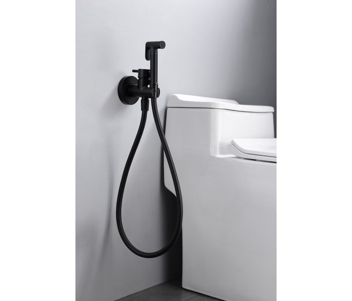 Grifo empotrado bidet negro mate oro brillo serie Suecia