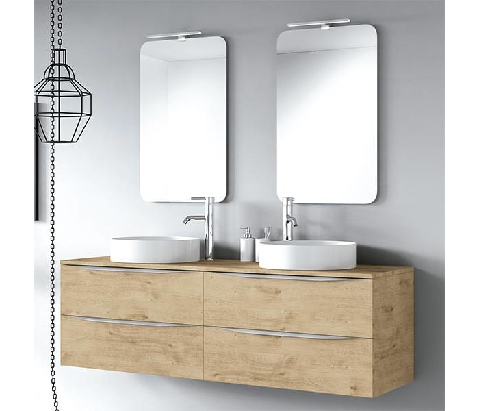 Mueble de baño con encimera de madera Coycama Landes Principal 0