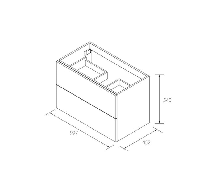 Conjunto mueble de baño Salgar Morai Croquis 15