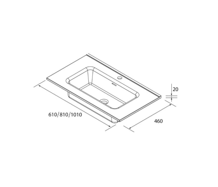 Conjunto mueble de baño Salgar Morai Croquis 11