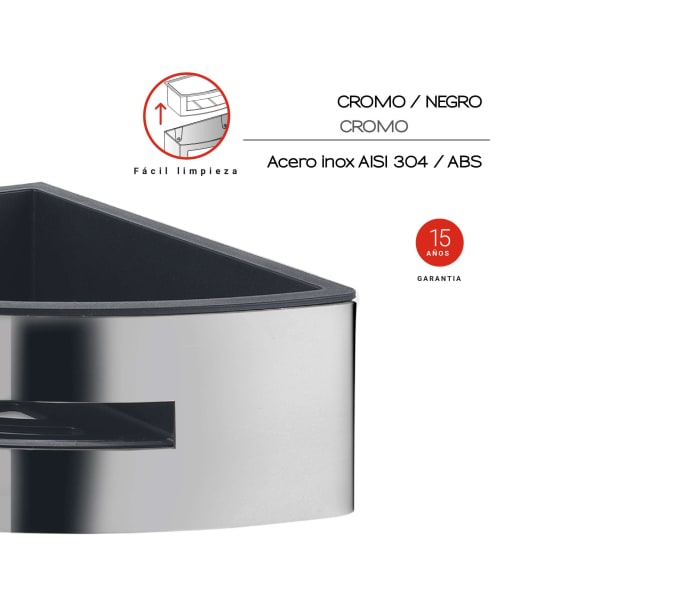 Estante de ducha Gedy Poseidon Detalle 2