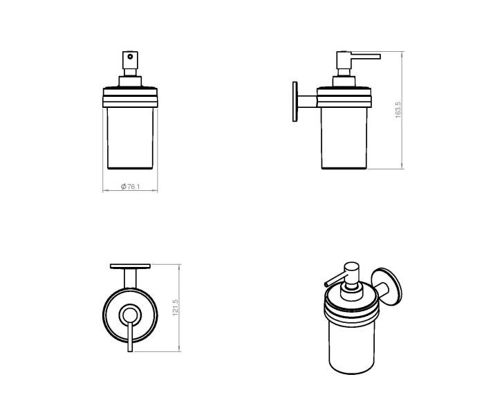 Conjunto accesorios de baño de Cosmic Duo Round cromo, Todomueblesdebaño  [2024]