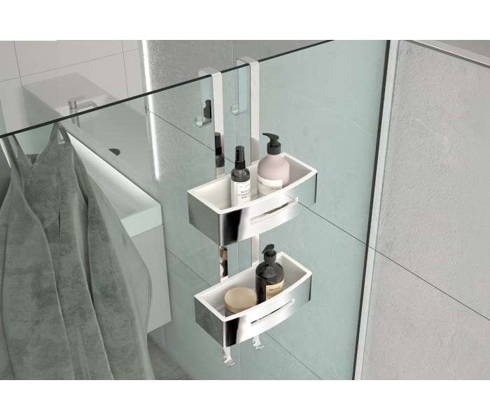Estante doble colgable para ducha Gedy Poseidon Ambiente 3