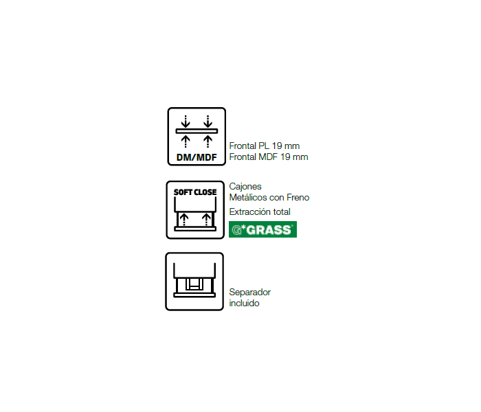 Conjunto mueble de baño Sanchís Etna Croquis 4