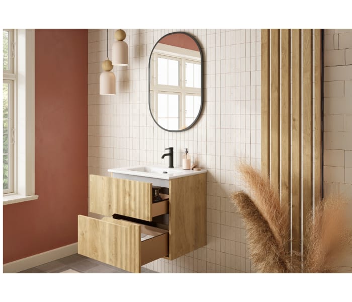 Conjunto mueble de baño Coycama bamboo Detalle 4