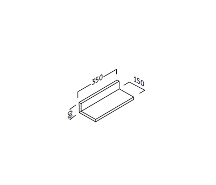 Estante de baño Coycama Landes Croquis 8