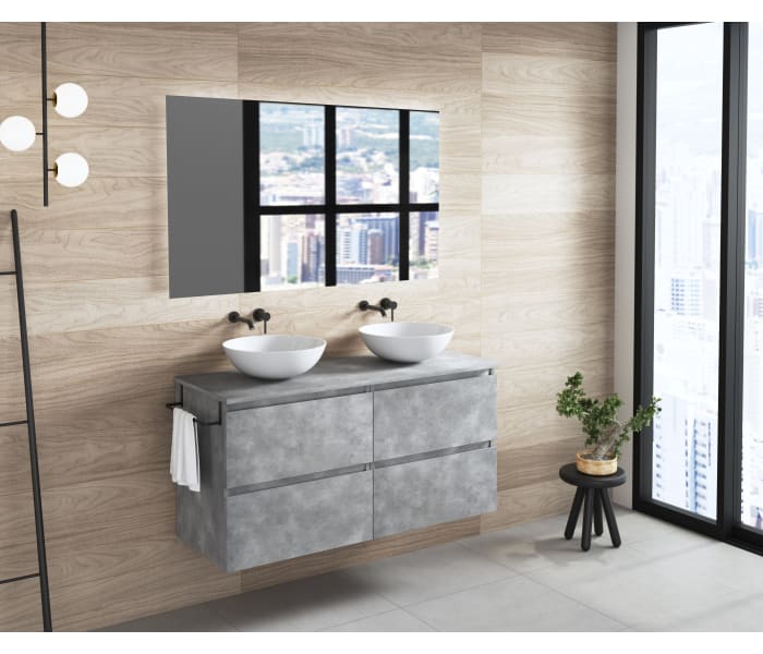 Mueble de baño con encimera de madera Bruntec Roma Principal 4