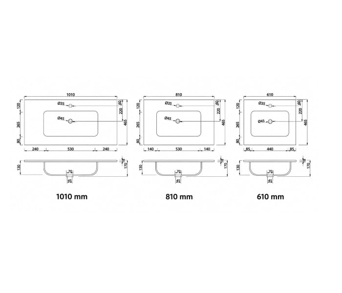 Conjunto mueble de baño Bruntec Zenia Croquis 6