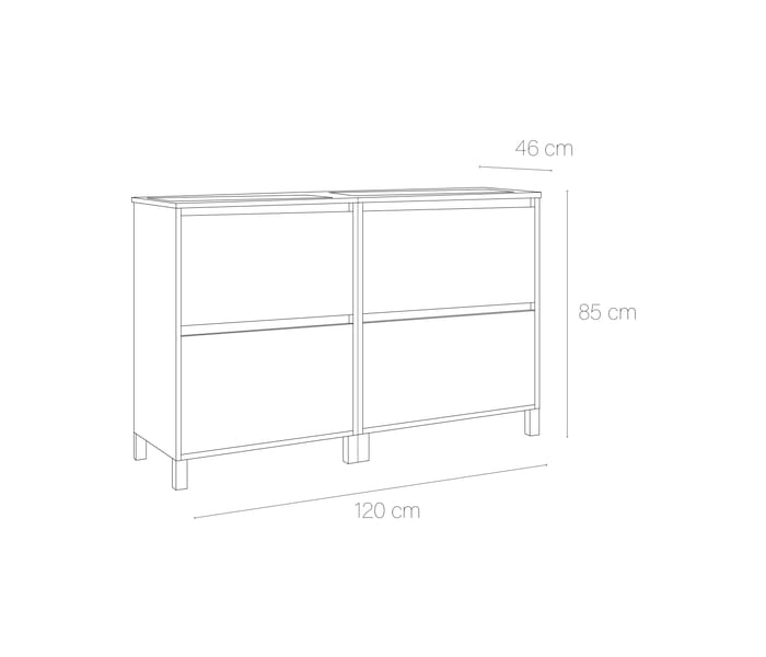 Conjunto mueble de baño Bruntec Evora Croquis 3