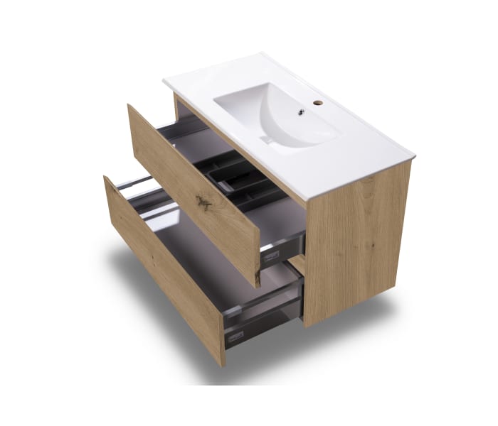 Mueble de baño color madera Bruntec Vilma Detalle 10