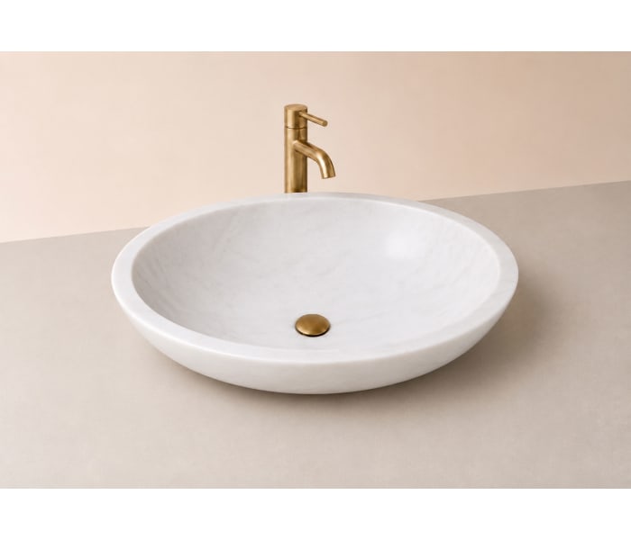 Lavabo de mármol natural Bruntec Bol Detalle 1