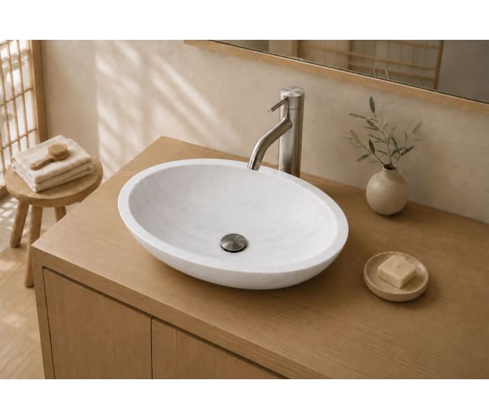 Lavabo de mármol natural Bruntec Bol Principal 0