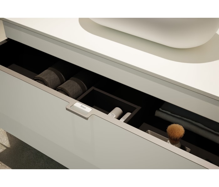 Mueble de baño con encimera de madera Royo  Logika Detalle 5