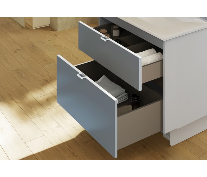 Mueble de baño con encimera de madera Royo  Logika Detalle 6