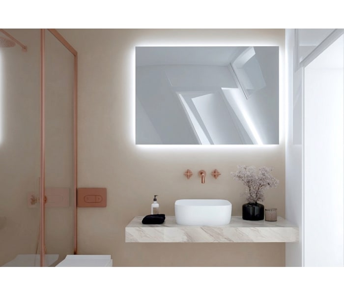 Espejo de baño con luz LED Bruntec Dune ST Principal 0