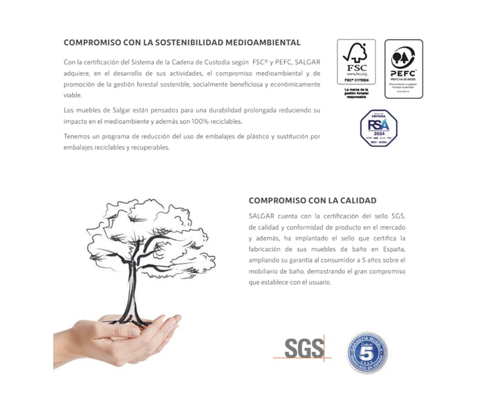 Columna de baño Salgar Infinity opción 12