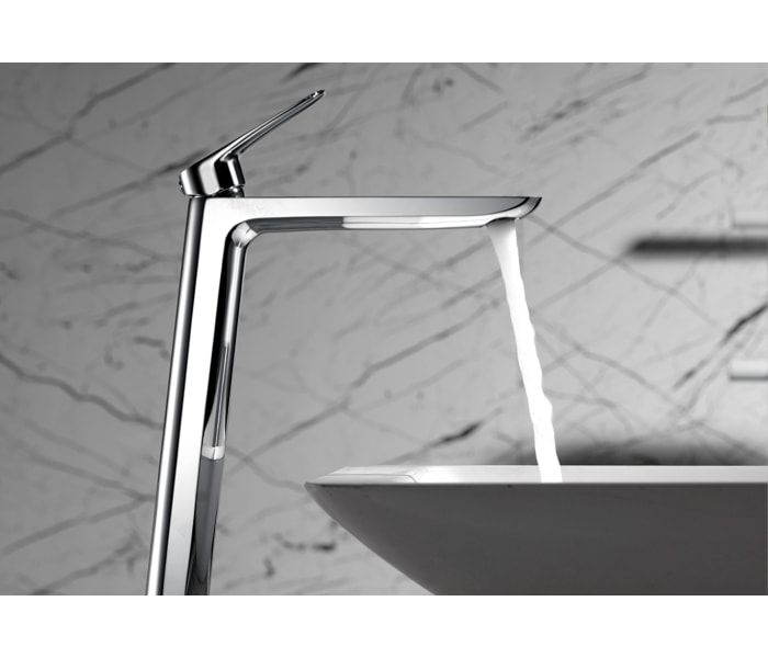 Pack Grifo de lavabo caño alto Imex Bélgica + Válvula click-clack Ambiente 2