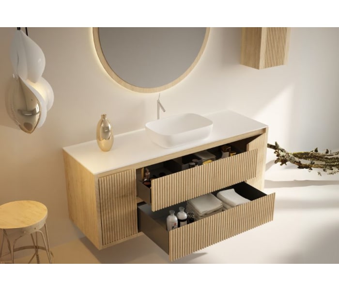 Mueble de baño con encimera de solid surface Bruntec Alpes 13 Detalle 2