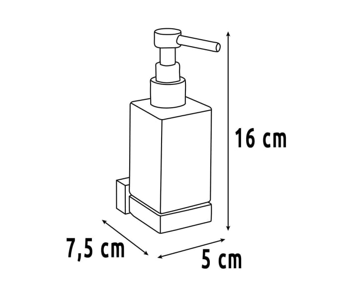 Dosificador de jabón Mediterránea del baño Link Croquis 1