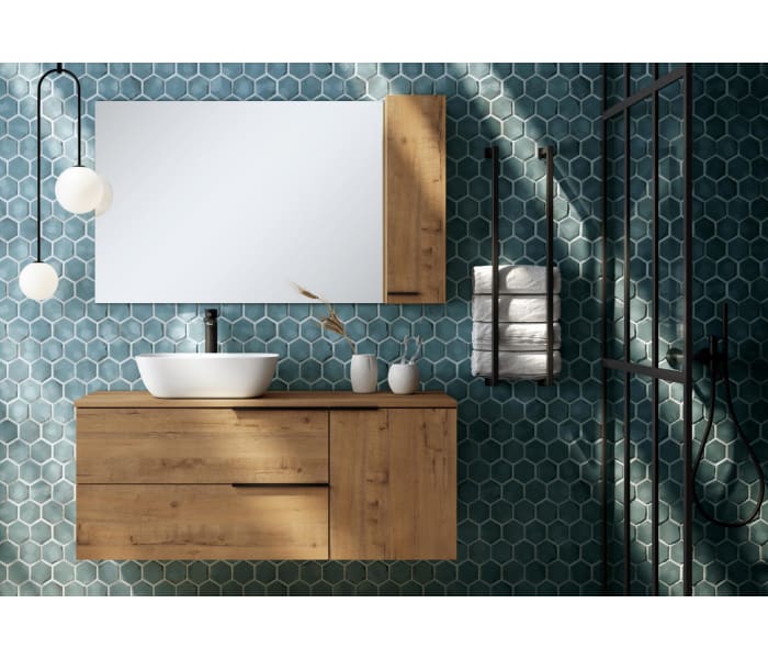 Mueble de baño con encimera de madera Bruntec Coban Principal 1